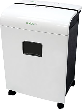GoECOlife Limited Edition GMW121P 12-Sheet Microcut Shredder, White