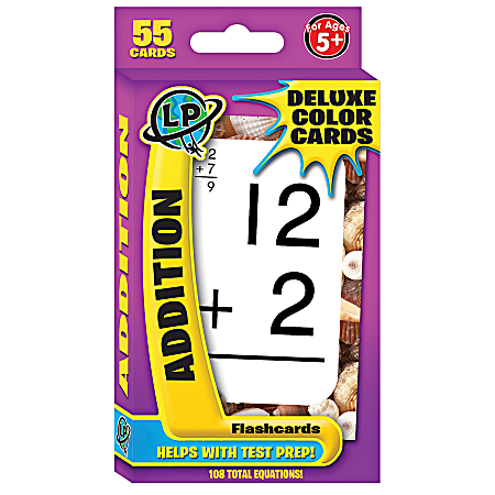 Learning Playground Deluxe Flashcards, Addition, Pack Of 55