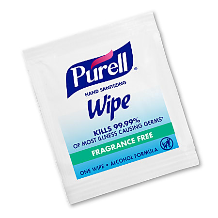 Purell Premoistened Sanitizing Hand Wipes, White, Case Of