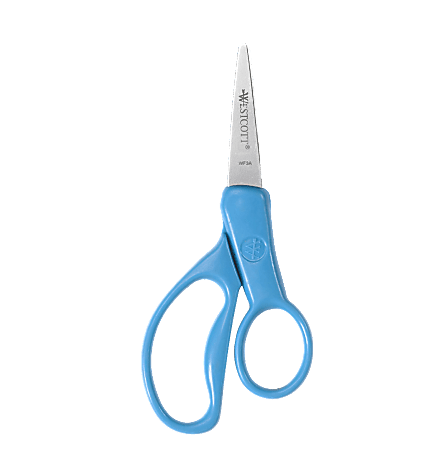 Westcott All Purpose Value Stainless Steel Scissors 8 Pointed Blue - Office  Depot