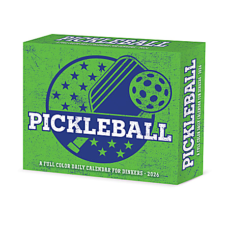 2026 Willow Creek Press Page-A-Day Daily Desk Calendar, 6-1/4" x 5-1/2", Pickleball, January To December, 55212