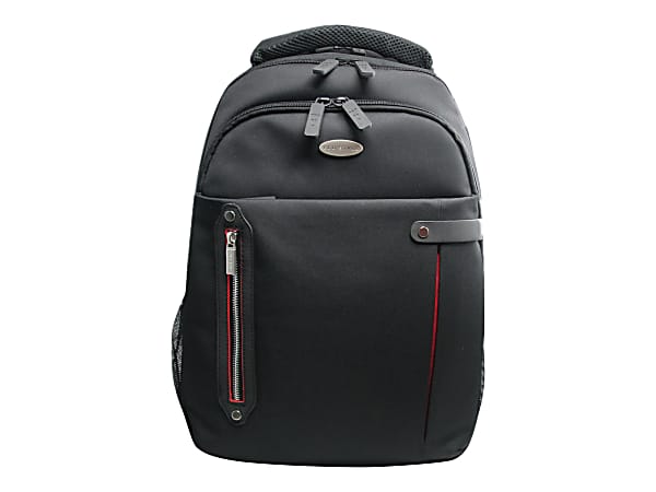 ECO STYLE Tech Pro Carrying Case (Backpack) for 16" to 16.4" iPad Notebook - Red, Black - Ballistic Polyester Body - Checkpoint Friendly - Shoulder Strap - 19.3" Height x 14.9" Width x 4.9" Depth
