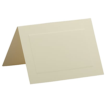 JAM Paper® Blank Note Cards with Panel Border, A7 size, 5 1/8 x 7