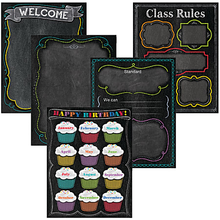 Creative Teaching Press® Chalk It Up! Classroom Essentials Chart Pack