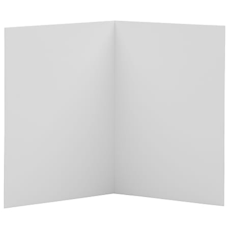 JAM Paper® Blank Fold-Over Cards, 4 3/8 x 5 7/16, White, Pack Of 100