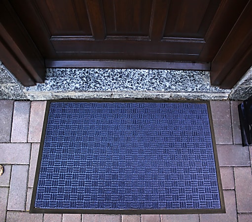 Floortex® Doortex® Ribmat Heavy Duty Door Mat, 48" x 72", Blue