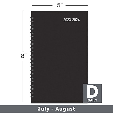 2023 2024 Office Depot Brand 14 Month Daily Academic Planner 5 x 8 ...