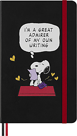 Moleskine Peanuts Limited Edition Large Notebook, 5" x 8", 4 Subject, Ruled, 172 Sheets, Admirer