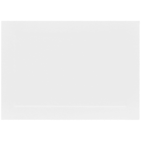 JAM Paper® Blank Cards, 3 1/2" x 4 7/8", With Panel Border, White, Pack Of 100