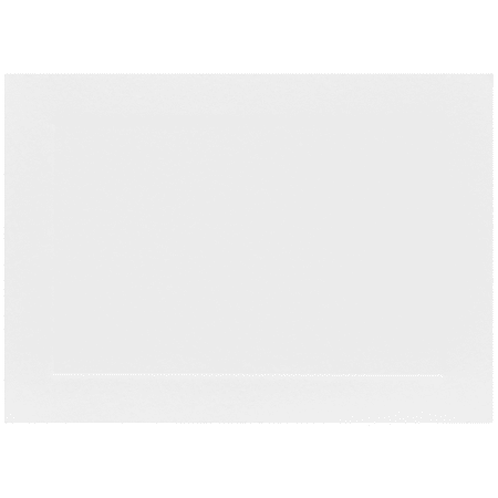 Jam Paper Flat Note Cards - 3 1/2 x 4 7/8 - White Panel - 100/Pack