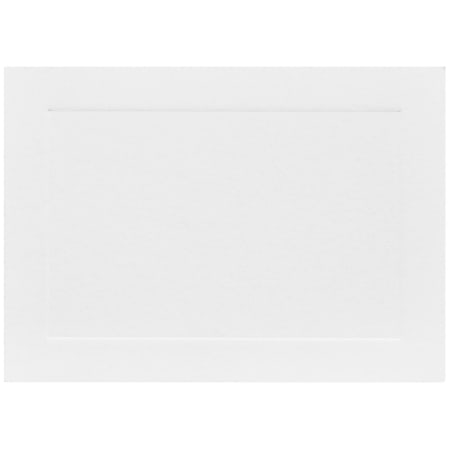 JAM Paper® Blank Cards, 3 1/2" x 4 7/8", With Panel Border, White, Pack Of 100