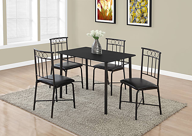 Monarch specialties 5 piece dining set clearance