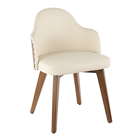 LumiSource Ahoy Chair, Walnut/Cream