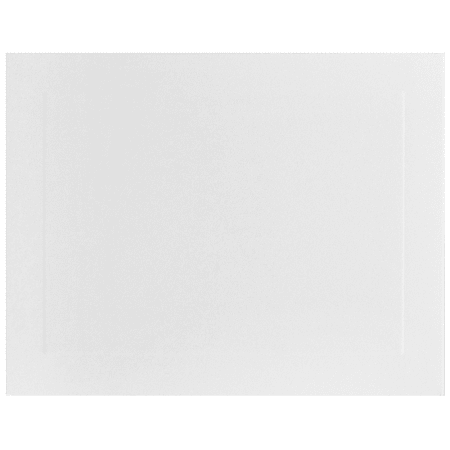 JAM Paper® Blank Note Cards, Panel Border, 4 1/4" x 5 1/2", White, Pack Of 100