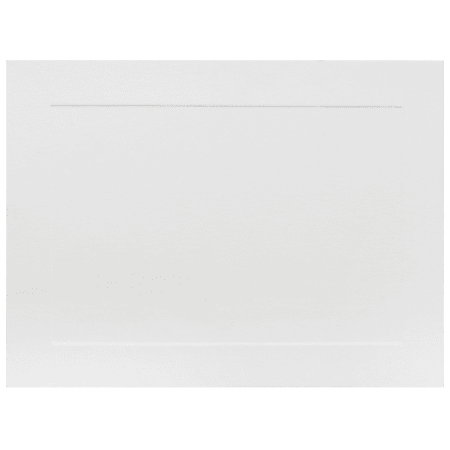 JAM Paper® Note Cards, Panel Border, 4 5/8" x 6 1/4", White, Pack Of 100