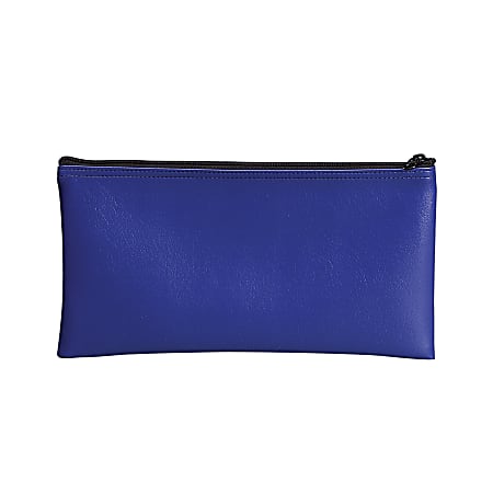 Zippered bank deposit bags top