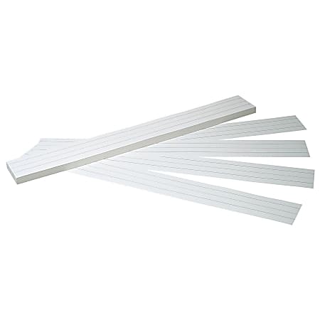 Pacon® Sentence Strips, 3" x 24", White Tagboard, Pack Of 100, X5166AA11980