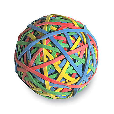 U Brands 275ct Rubber Band Ball Assorted Colors : Target