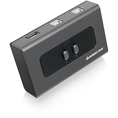 IOGEAR 2-Port USB 2.0 Peripheral Sharing Switch - USB - External - 2 USB Port(s) - 2 USB 2.0 Port(s) - PC, Mac