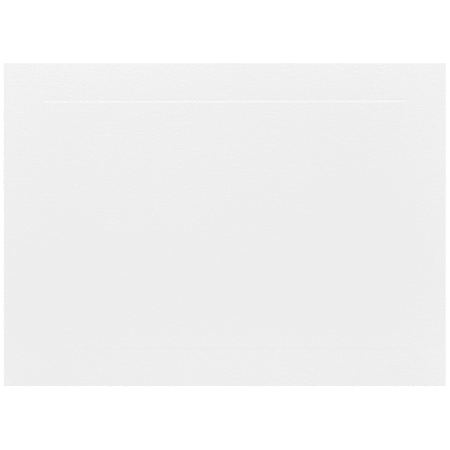JAM Paper® Blank Note Cards, Panel Border, 5 1/8" x 7", White, Pack Of 100