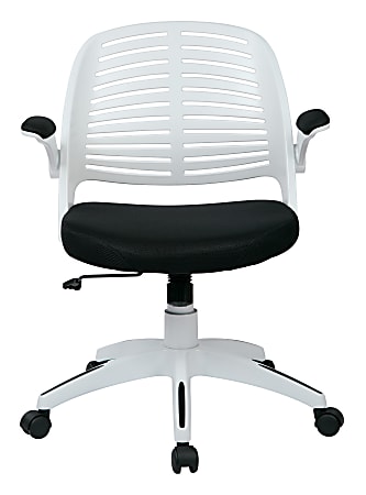 Ave Six Tyler Polyester Mid-Back Office Chair, Black/White