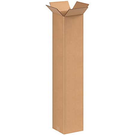 Partners Brand Tall Corrugated Boxes 8" x 8" x 42", Bundle of 20