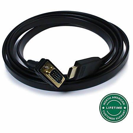 Plugable HDMI to VGA Active Adapter Cable - First End: 1x HDMI Male Digital Audio/Video - Second End: 1x H - HDMIVGA