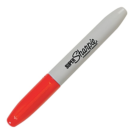 Sharpie Super Permanent Marker Fine Point Red Ink Office Depot