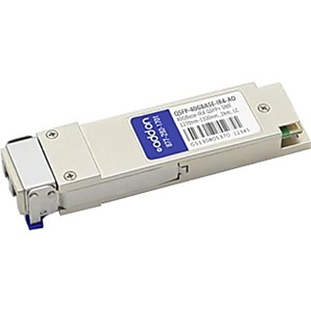AddOn MSA and TAA Compliant 40GBase-IR4 QSFP+ Transceiver (SMF, 1270nm to 1330nm, 2km, LC, DOM)