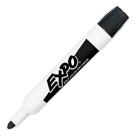 EXPO® Original Dry-Erase Markers, Bullet Point, Black, Pack Of 12