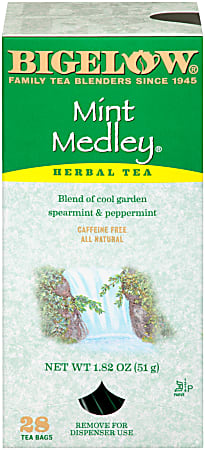 Bigelow® Mint Medley® Tea Bags, Box Of 28