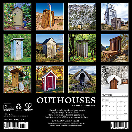 2026 Willow Creek Press Art Design Monthly Wall Calendar 12 x 12 ...