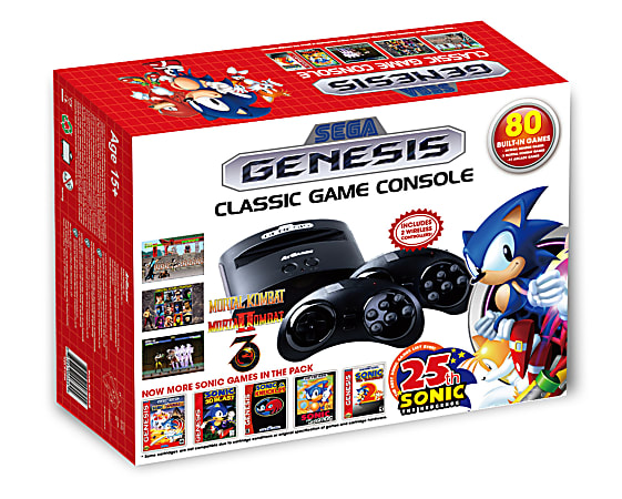 At Games Sega Genesis Classic Game Console, Black