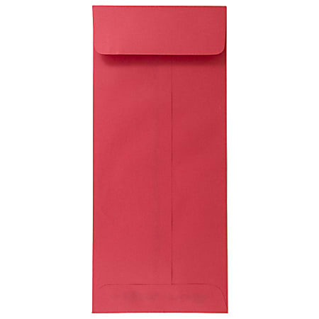 JAM PAPER® #12 Policy Business Colored Envelopes, 4 3/4" x 11", Red, 25/Pack
