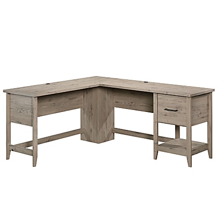 Sauder® Summit Station 59"W L-Shaped Corner Desk, Laurel Oak