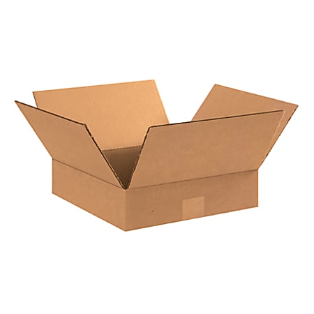 Office Depot® Brand Flat Corrugated Boxes 11" x 11" x 3", Bundle of 25