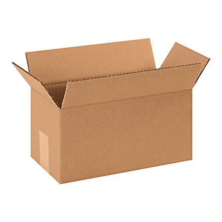 Partners Brand Long Corrugated Boxes 12" x 6" x 5", Bundle of 25