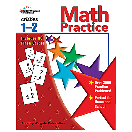 Carson-Dellosa Kelley Wingate Publications Math Practice Books — Grades 1-2