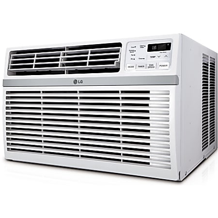 LG 24500 BTU Window Air Conditioner - Cooler - 7180.24 W Cooling Capacity - 1560 Sq. ft. Coverage - Dehumidifier - Washable - Remote Control - Energy Star - White