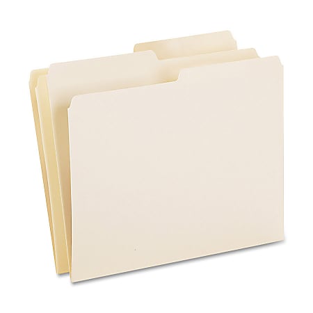Oxford® 1/2-Cut File Folders, Letter Size, Manila, Box Of 100