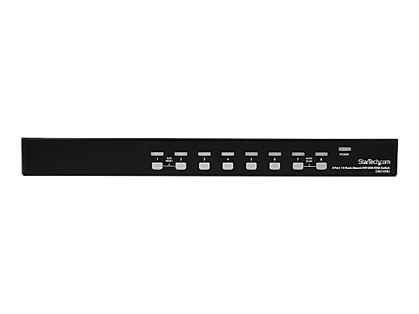 StarTech.com 8 Port 1U Rackmount DVI USB KVM Switch