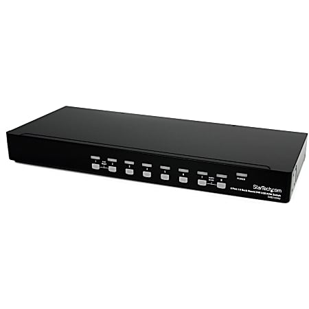 StarTech.com 8 Port 1U Rackmount DVI USB KVM