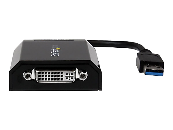StarTech.com USB 3.0 to DVI/VGA Adapter - 2048x1152 - External Video & Graphics Card - Dual Monitor Display Adapter Cable - USB32DVIPRO