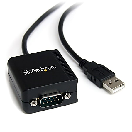 StarTech.com 1 PortftDI USB to Serial RS232 Adapter Cable with COM Retention - USB to Serial - USB to RS232 - USB to DB9 - USB to serial Adapter - USB to serial port