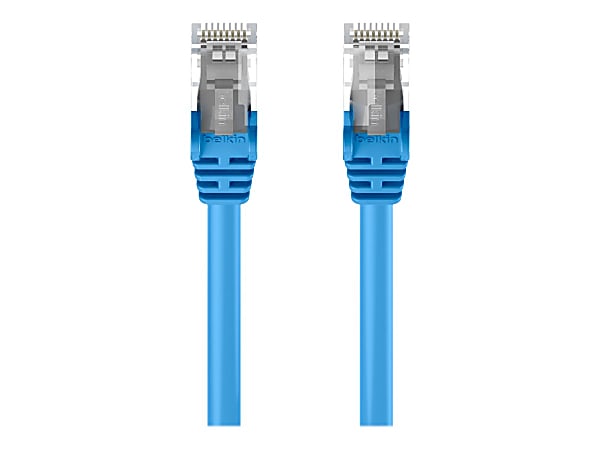 Belkin 3ft CAT6 Ethernet Patch Cable Snagless, RJ45, M/M, Blue - Patch cable - RJ-45 (M) to RJ-45 (M) - A3L980B03BLUS