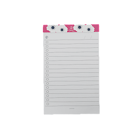 See Jane Work® Writing Pad, 5" x 8", 50 Sheets, Pink Floral