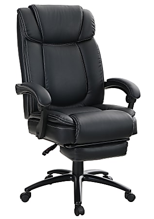 High back executive chair deals in black leatherette