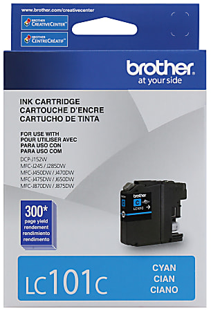 Brother® LC101 Cyan Ink Cartridge, LC101-C