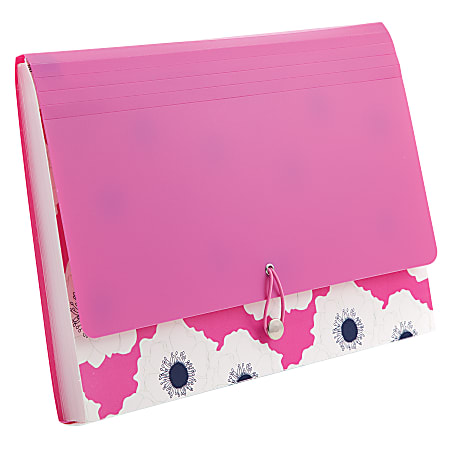 See Jane Work® Expanding File Case, 13 Pockets, Pink Floral