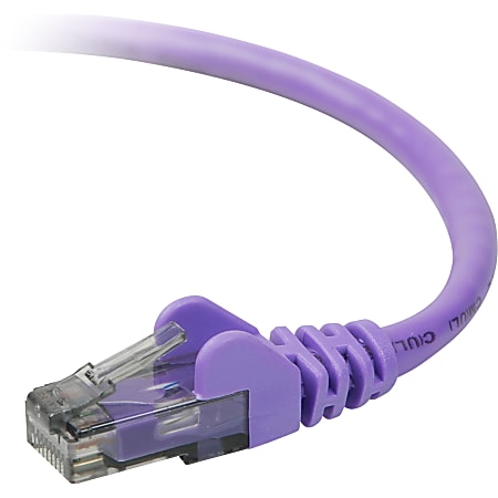 Belkin Cat.6 UTP Cable - RJ-45 Male - RJ-45 Male - 3ft - Purple